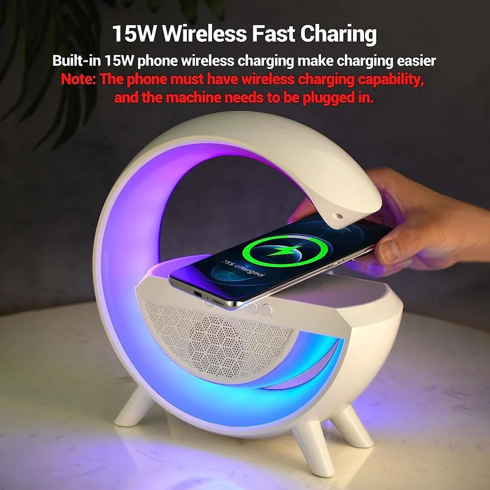 G Shape LED  Wireless Charging Speaker Lamp