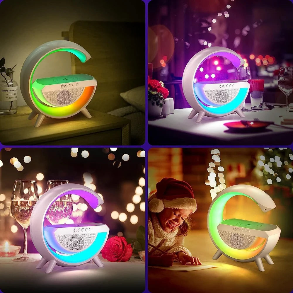 G Shape LED  Wireless Charging Speaker Lamp